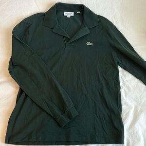 MENS LACOSTE CLASSIC FIT LONG SLEEVE POLO